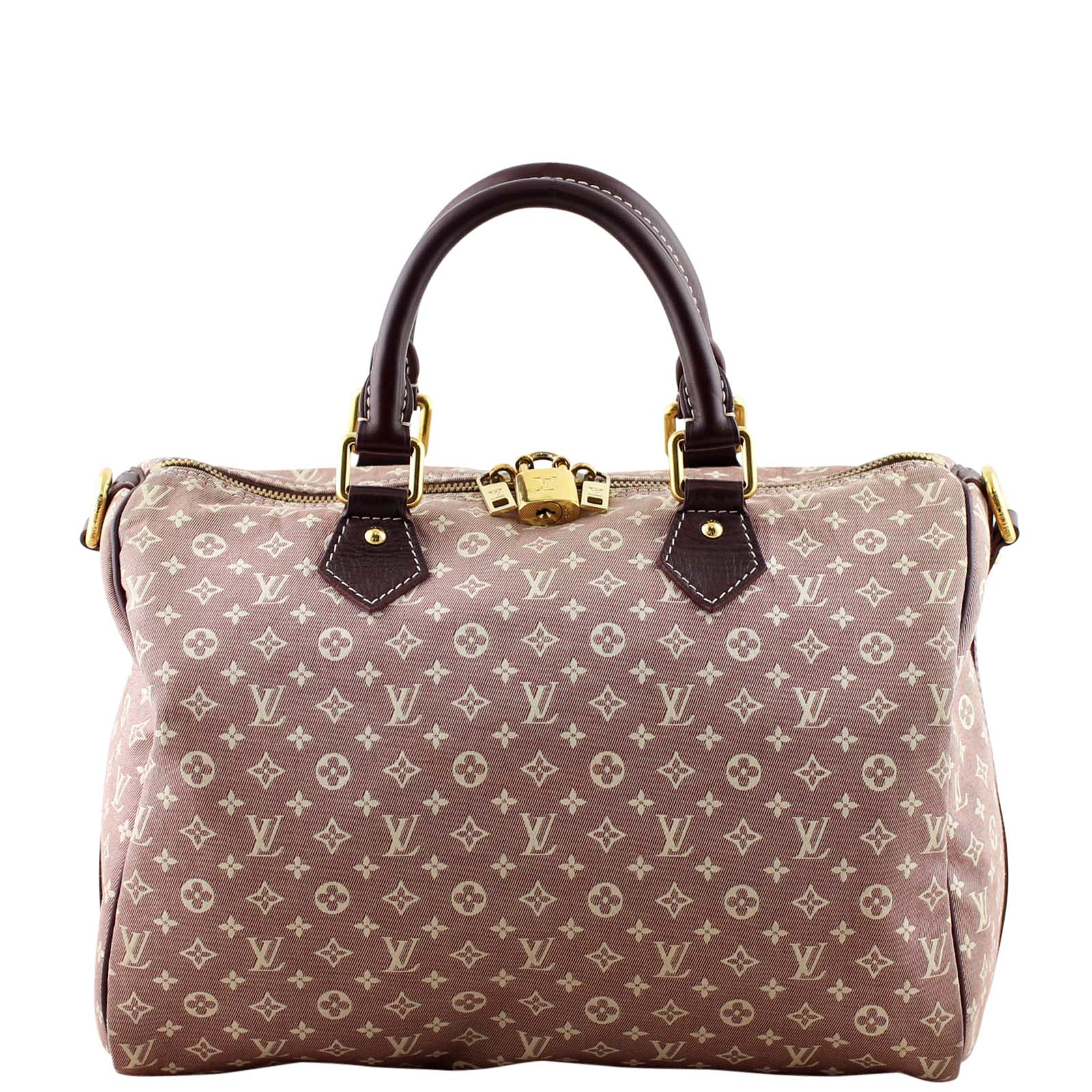 Louis Vuitton Encre Monogram Idylle Speedy 30 Bandouliere Front no strap