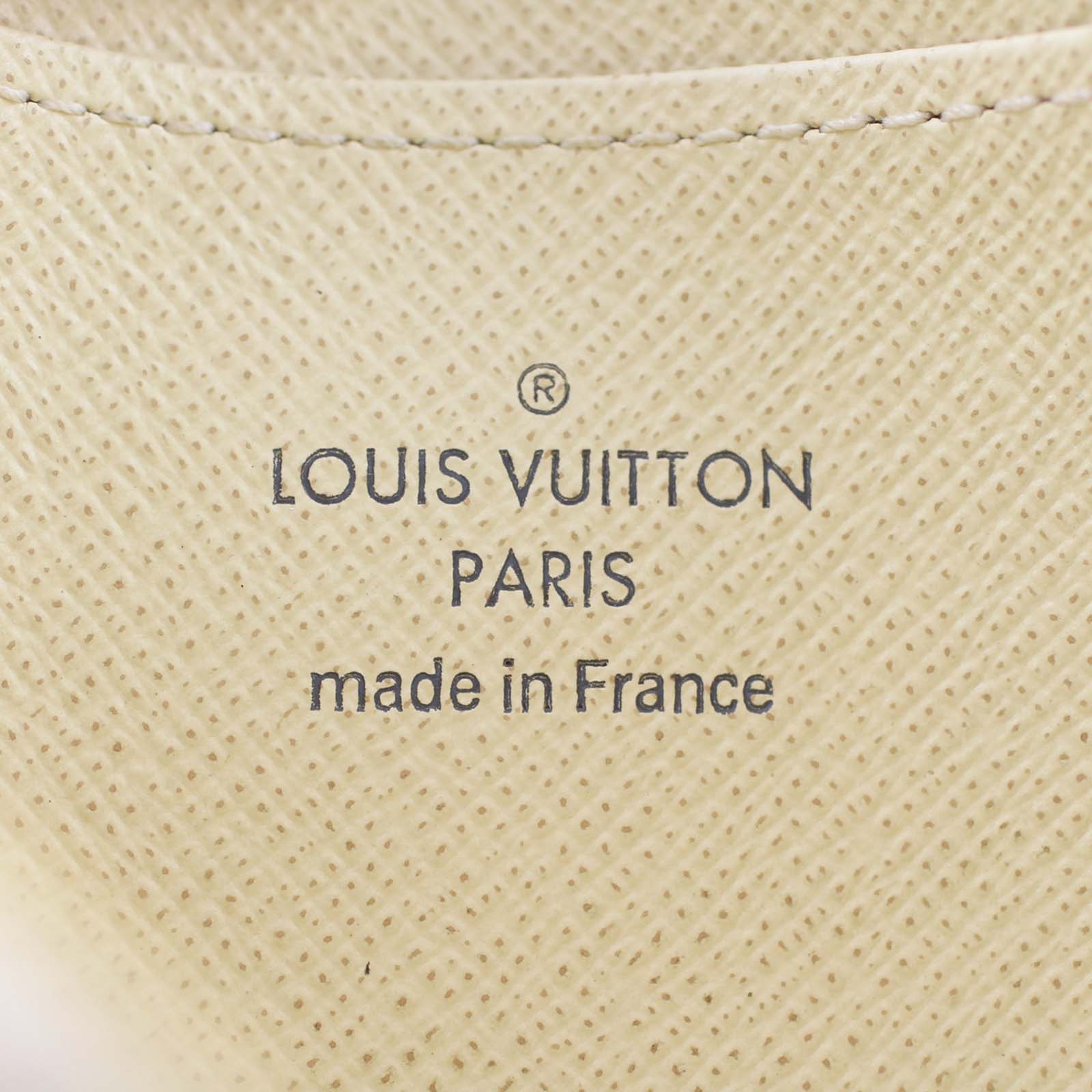 Louis Vuitton Zippy Coin Purse Damier Azur Stamp