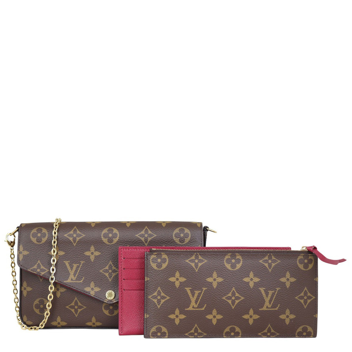 Louis Vuitton Pochette Felicie Monogram Front with inserts