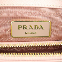 Prada Saffiano Lux Galleria Double Zip Tote Mini Stamp

