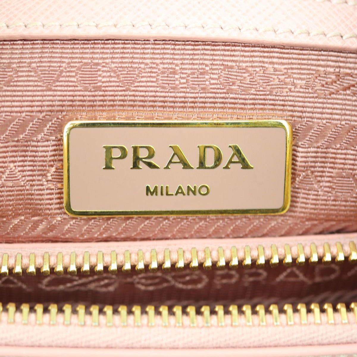 Prada Saffiano Lux Galleria Double Zip Tote Mini Stamp
