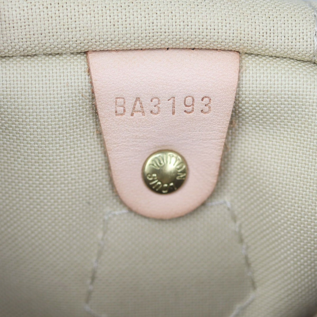 Louis Vuitton Speedy 30 Damier Azur Date code
