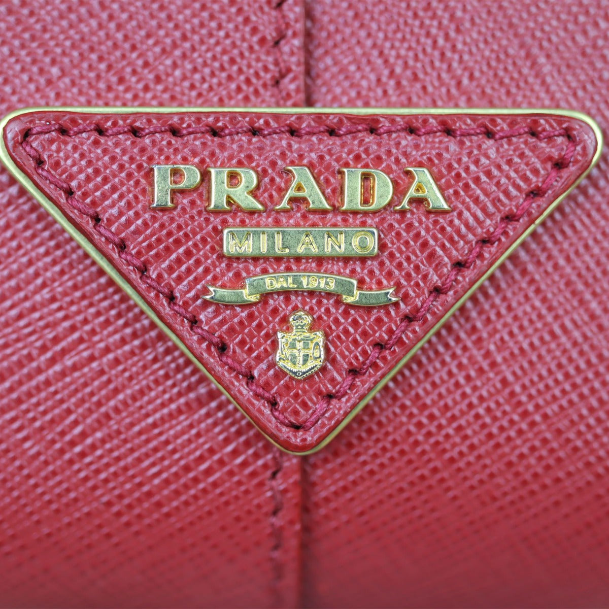 Prada Saffiano Lux Bauletto Bag Hardware
