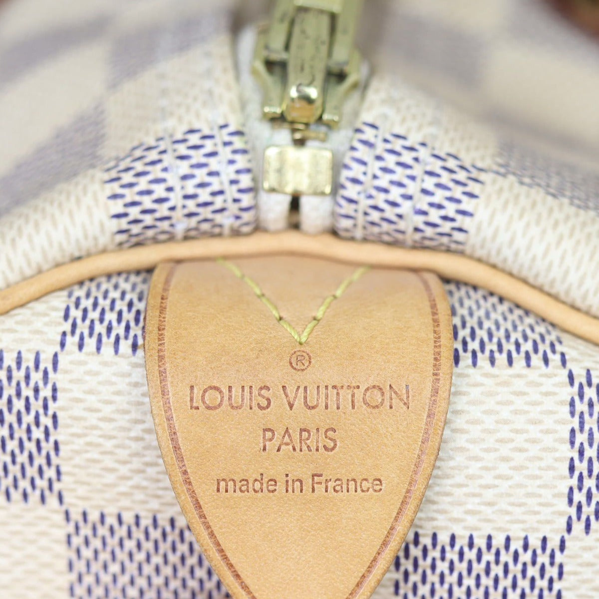 Louis Vuitton Speedy 30 Damier Azur Stamp
