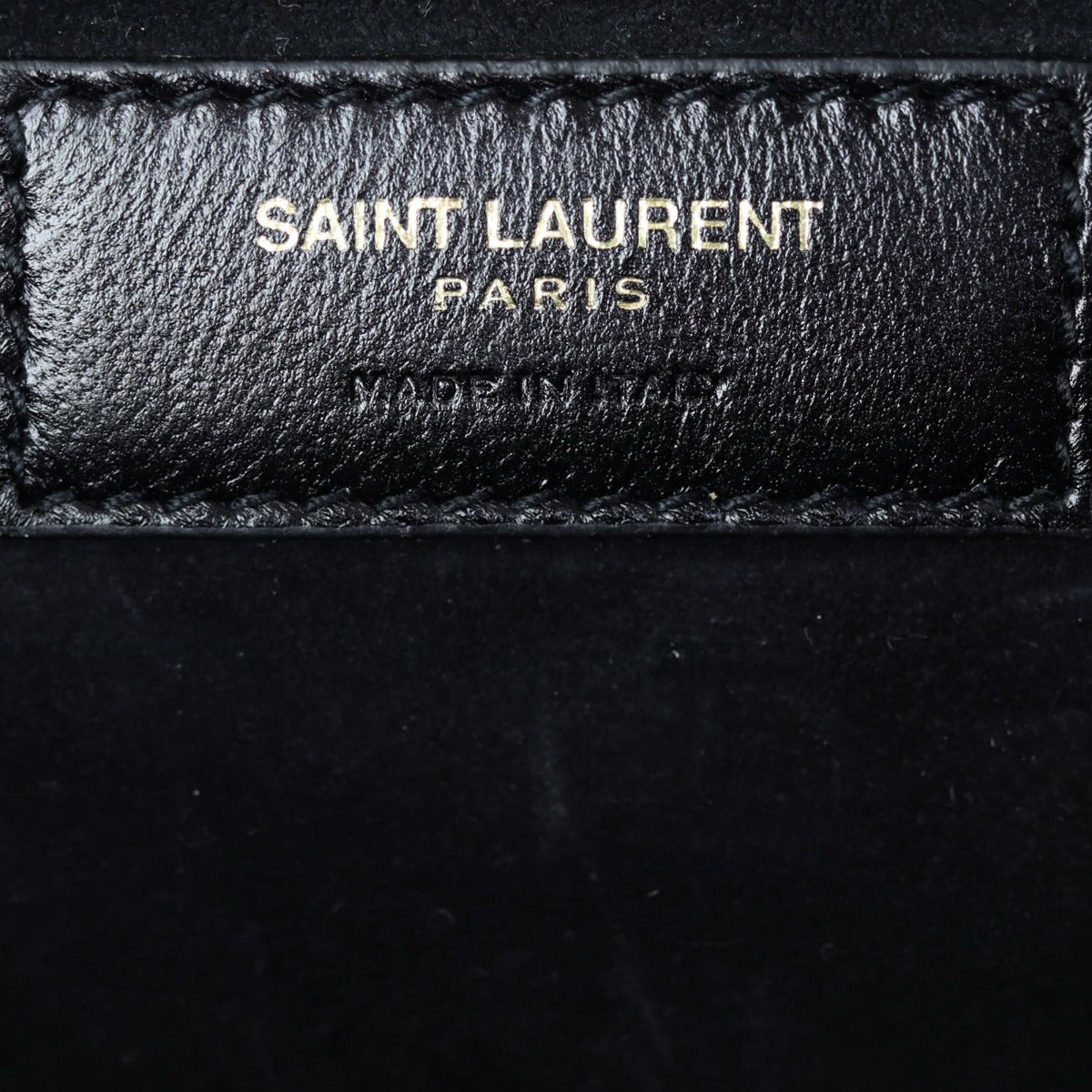 Saint Laurent Kate Metallic Clutch Stamp

