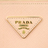 Prada Saffiano Lux Galleria Double Zip Tote Mini Hardware