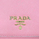 Prada Saffiano Metal Wallet on Chain Hardware
