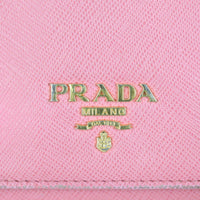 Prada Saffiano Metal Wallet on Chain Hardware
