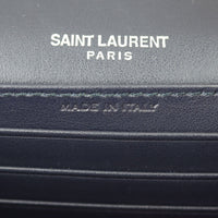 Saint Laurent Sunset Chain Wallet Croc-Embossed Stamp
