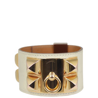 Hermes Collier de Chien Bracelet Small Front
