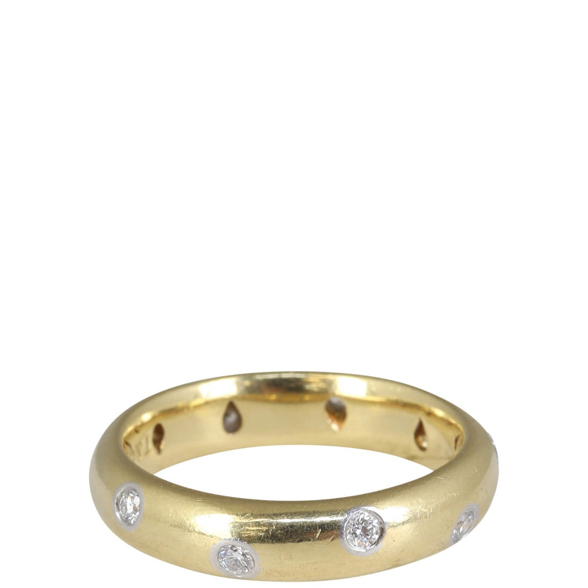 Tiffany & Co Etoile 18k Yellow Gold Diamond Band Ring