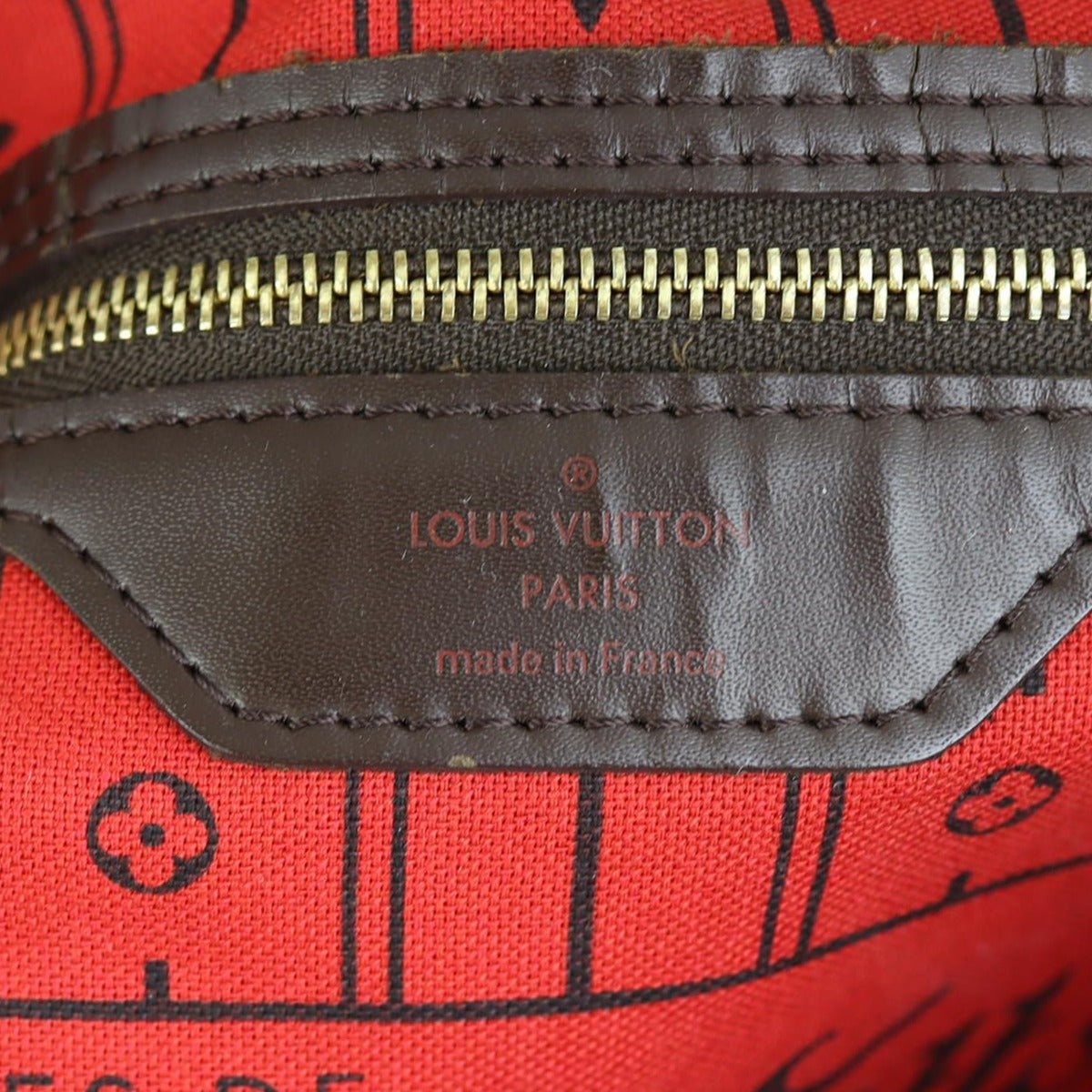 Louis Vuitton Neverfull MM Damier Ebene Stamp
