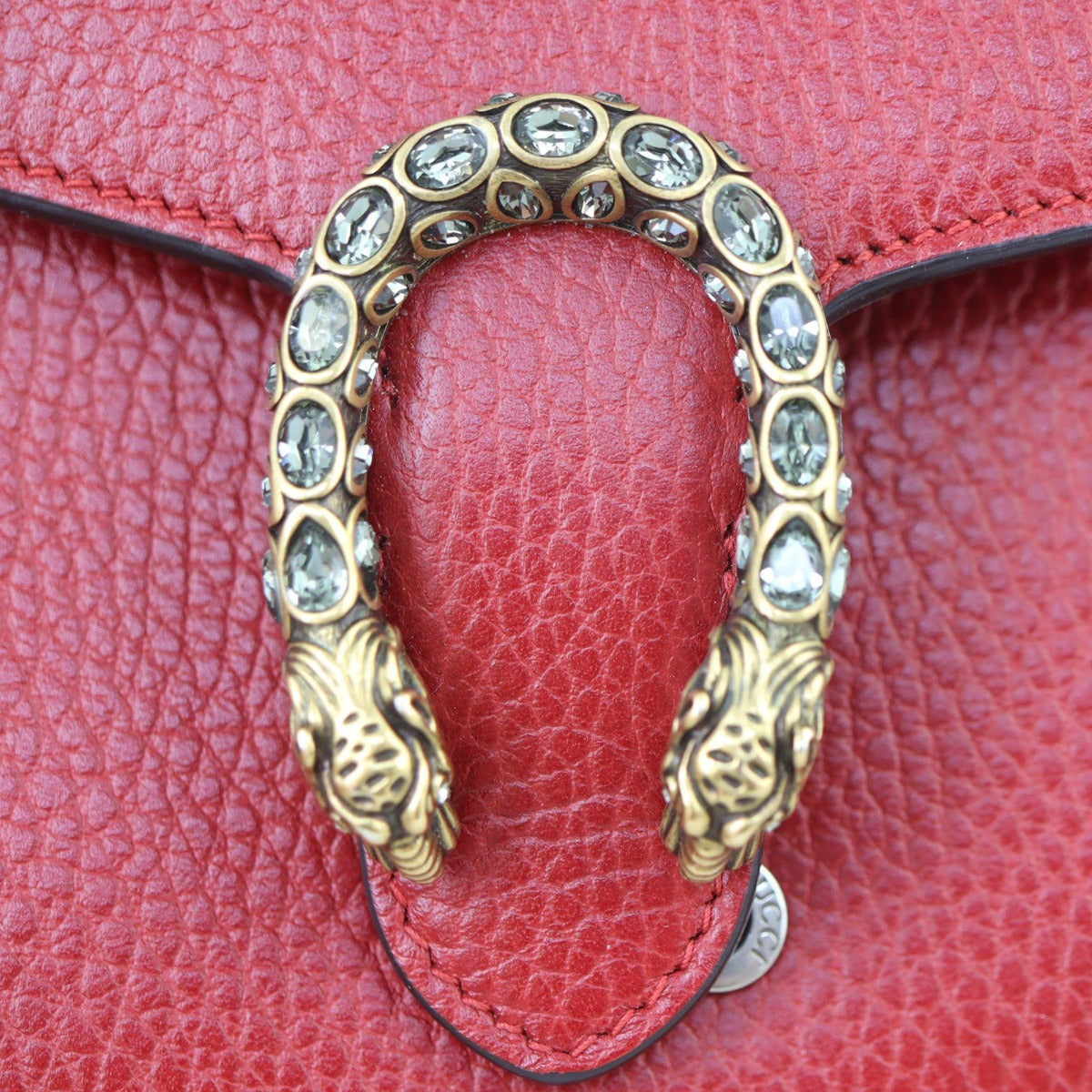 Gucci Dionysus Mini Leather Chain Wallet Hardware