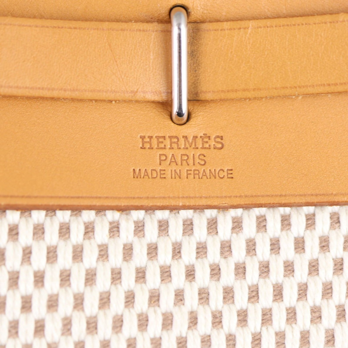 Hermes Herbag Toile TPM Stamp
