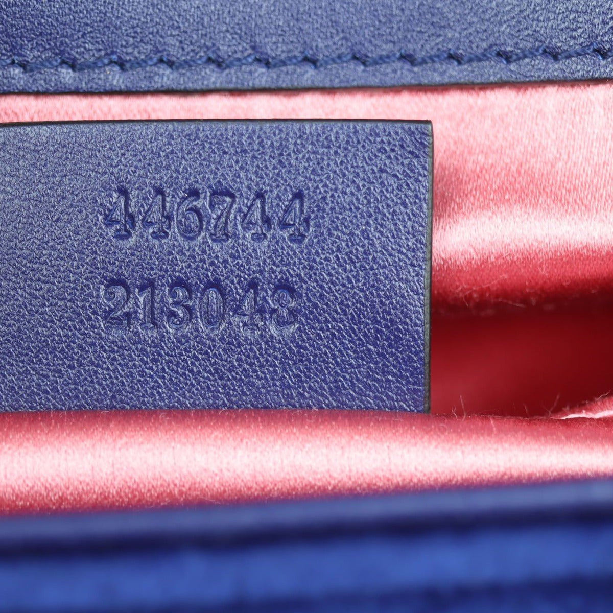 Gucci GG Marmont Velvet Mini Shoulder Bag Date code
