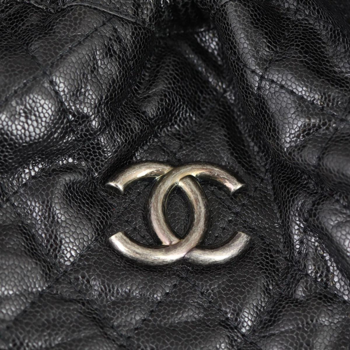 Chanel CC Elastic Shopping Hobo Hardware

