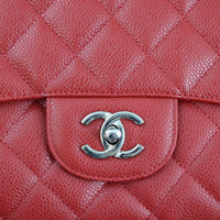 Chanel Classic Single Flap Maxi (red) Hardware