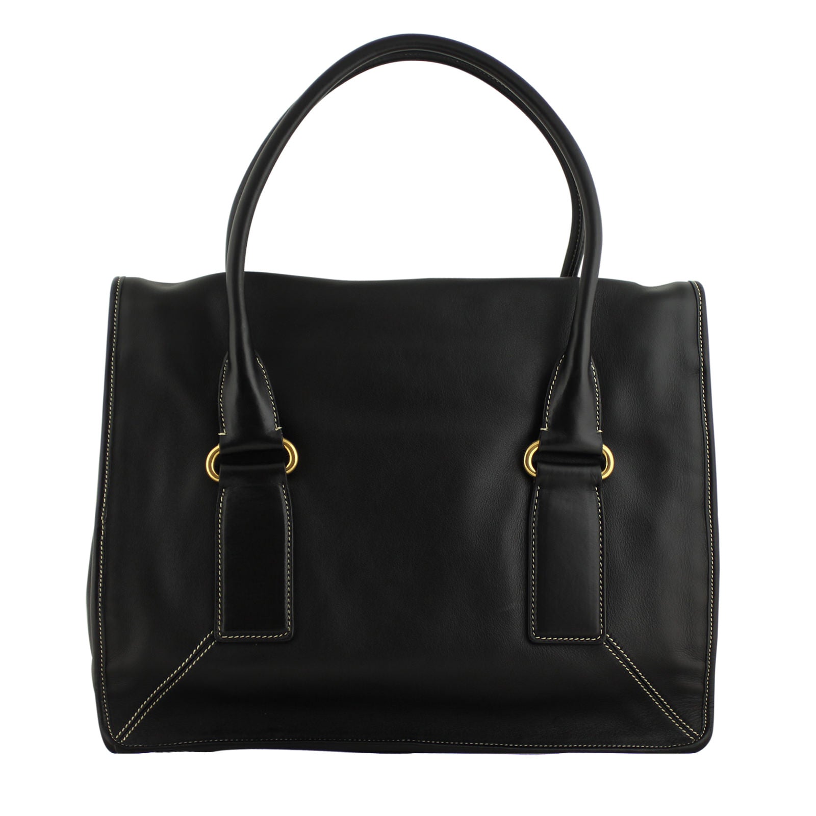 Prada City Flap Tote Back