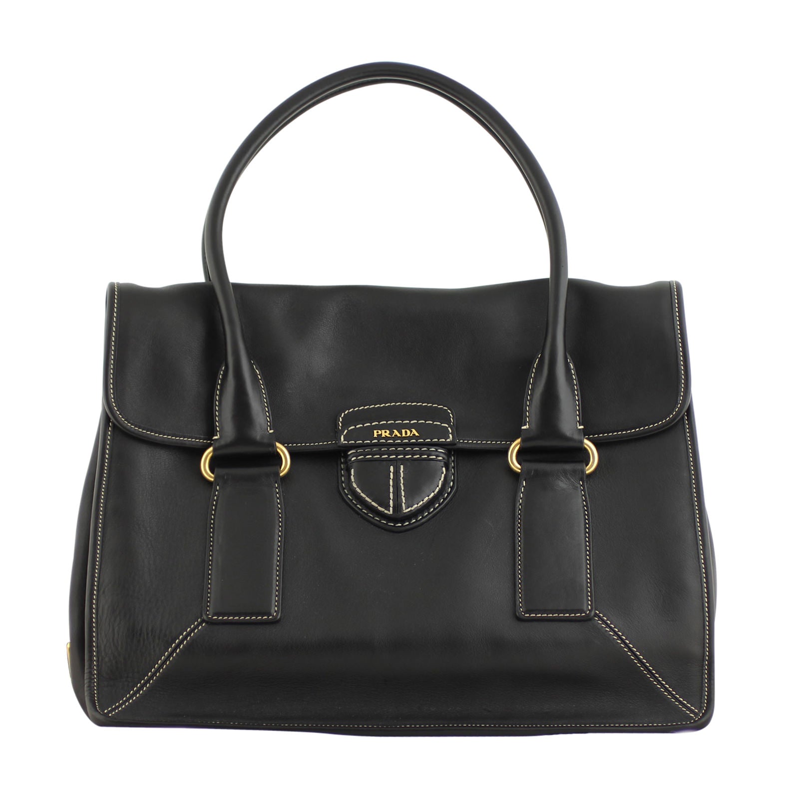 Prada City Flap Tote Front