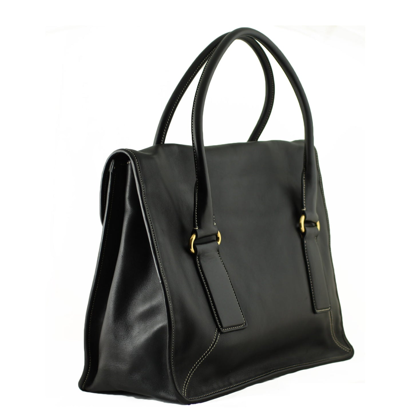 Prada City Flap Tote Side