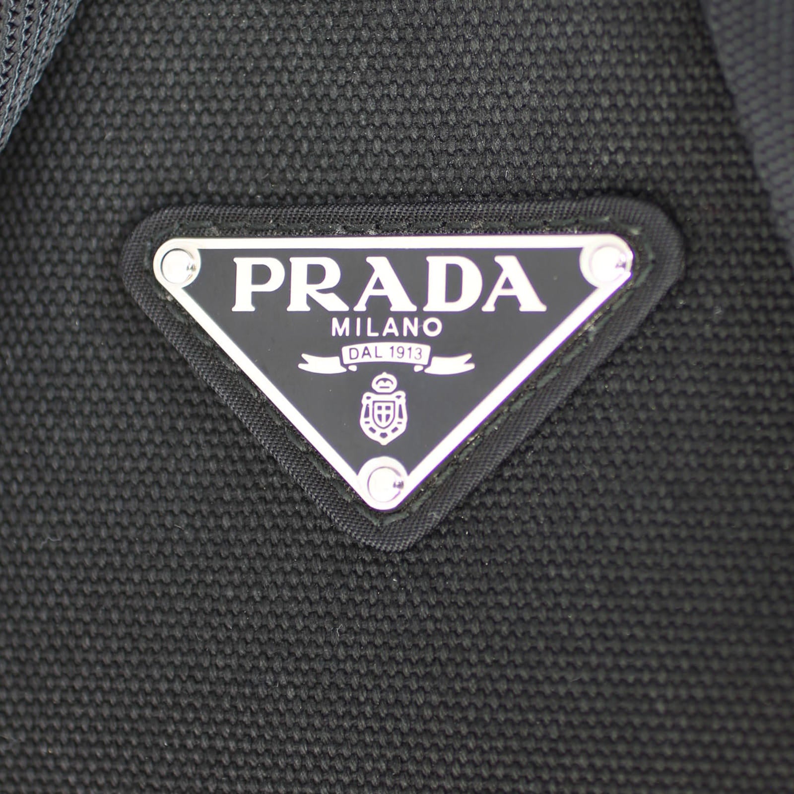 Prada Tessuto Two Pocket Backpack logo