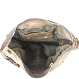 Prada Bruciato Leather Shoulder Bag Interior