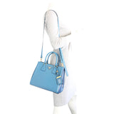 Prada Blue Saffiano Small Tote Mannequin