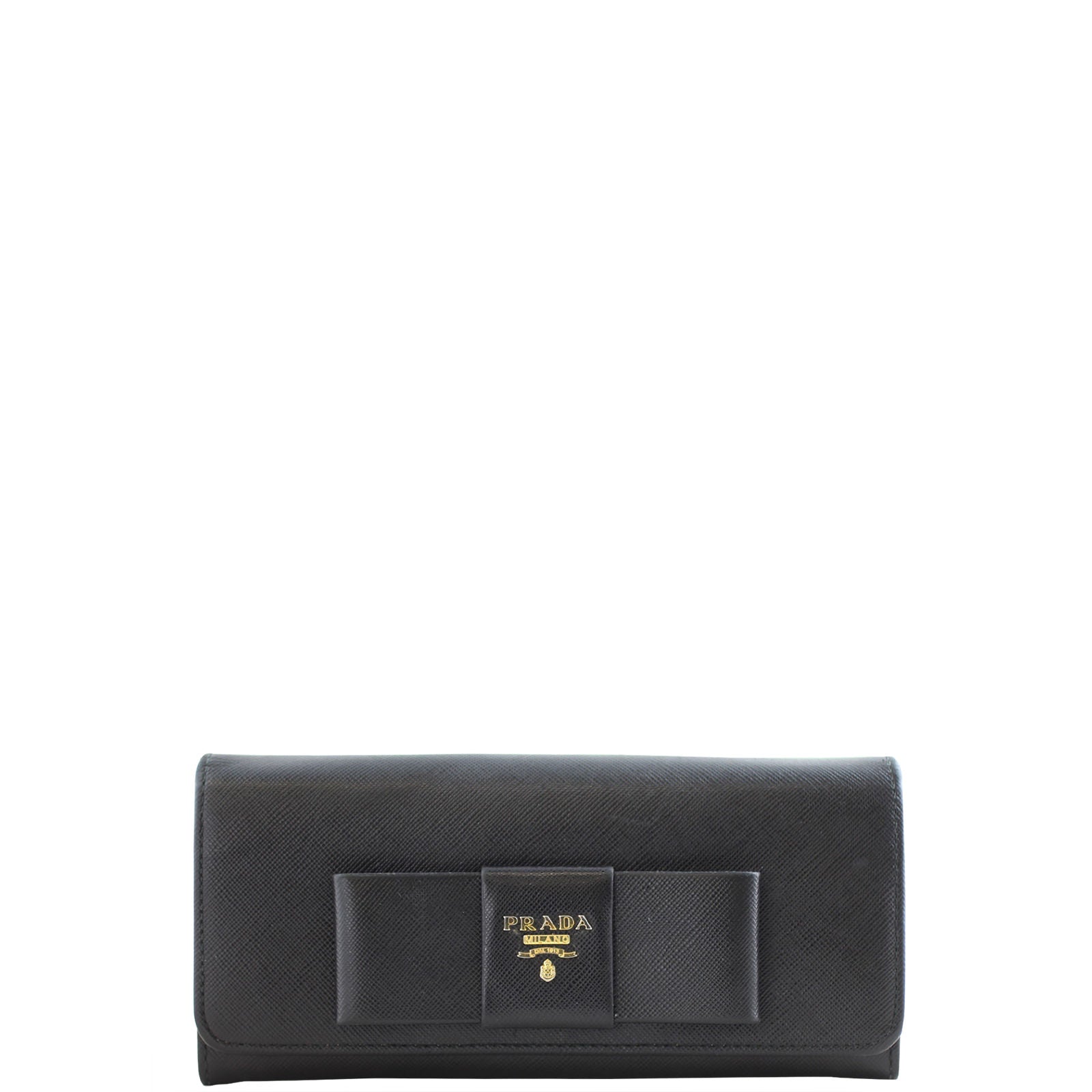 Prada Bow Continental Wallet Front