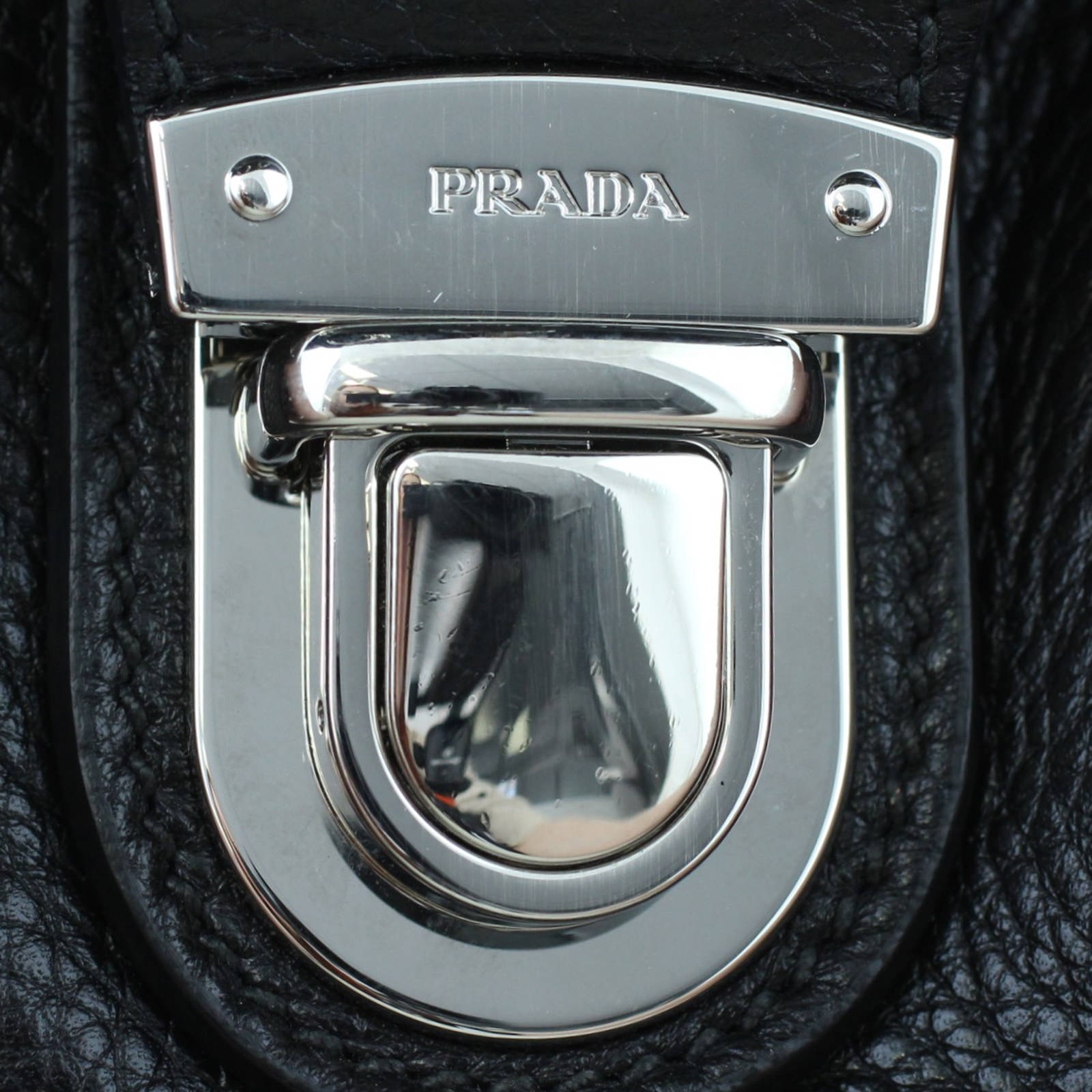 Prada Vitello Daino Bauletto Bag Lock