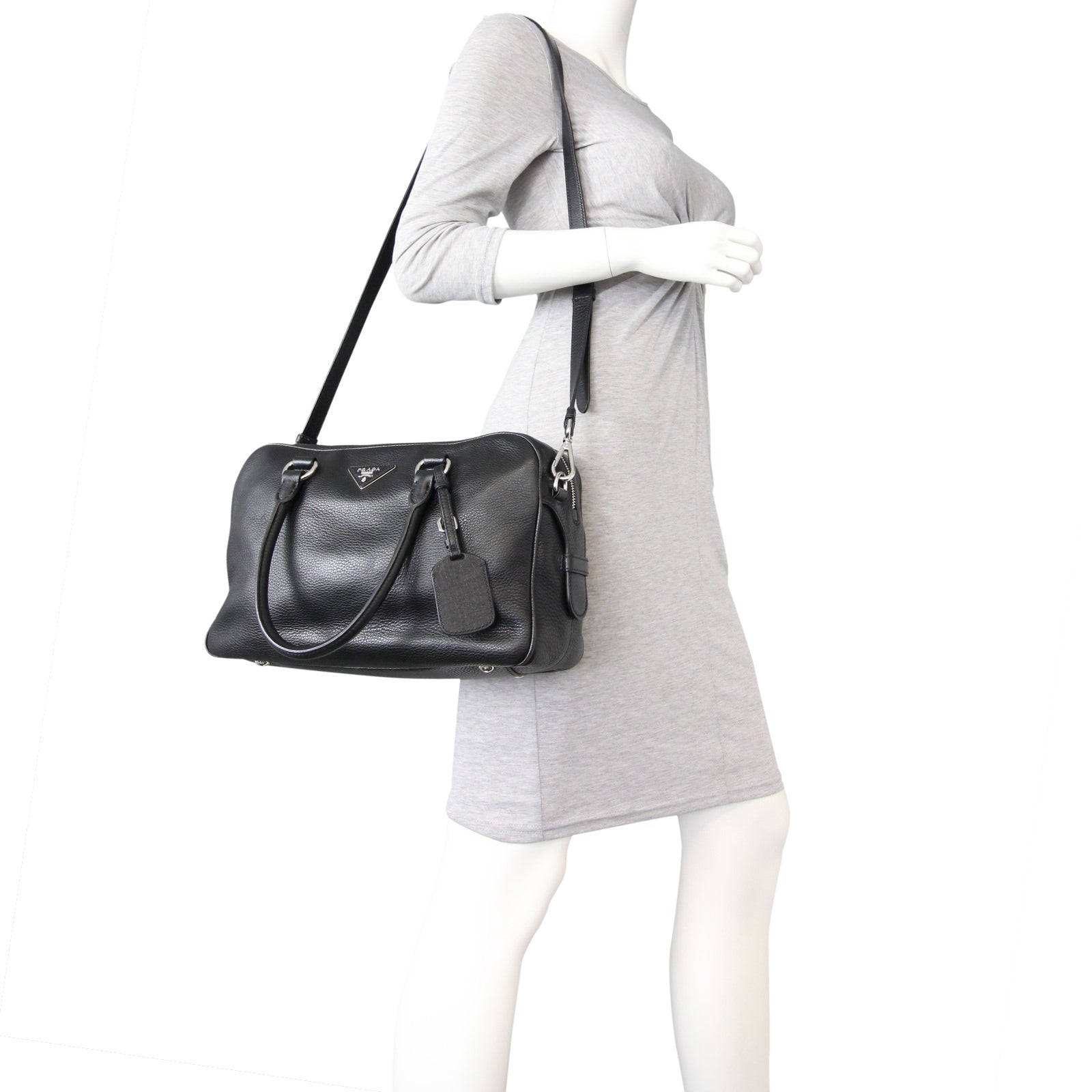 Prada Vitello Daino Bauletto Bag Mannequin