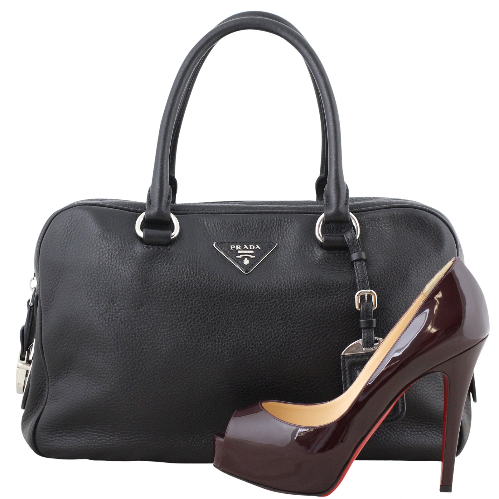 Prada Vitello Daino Bauletto Bag Scale