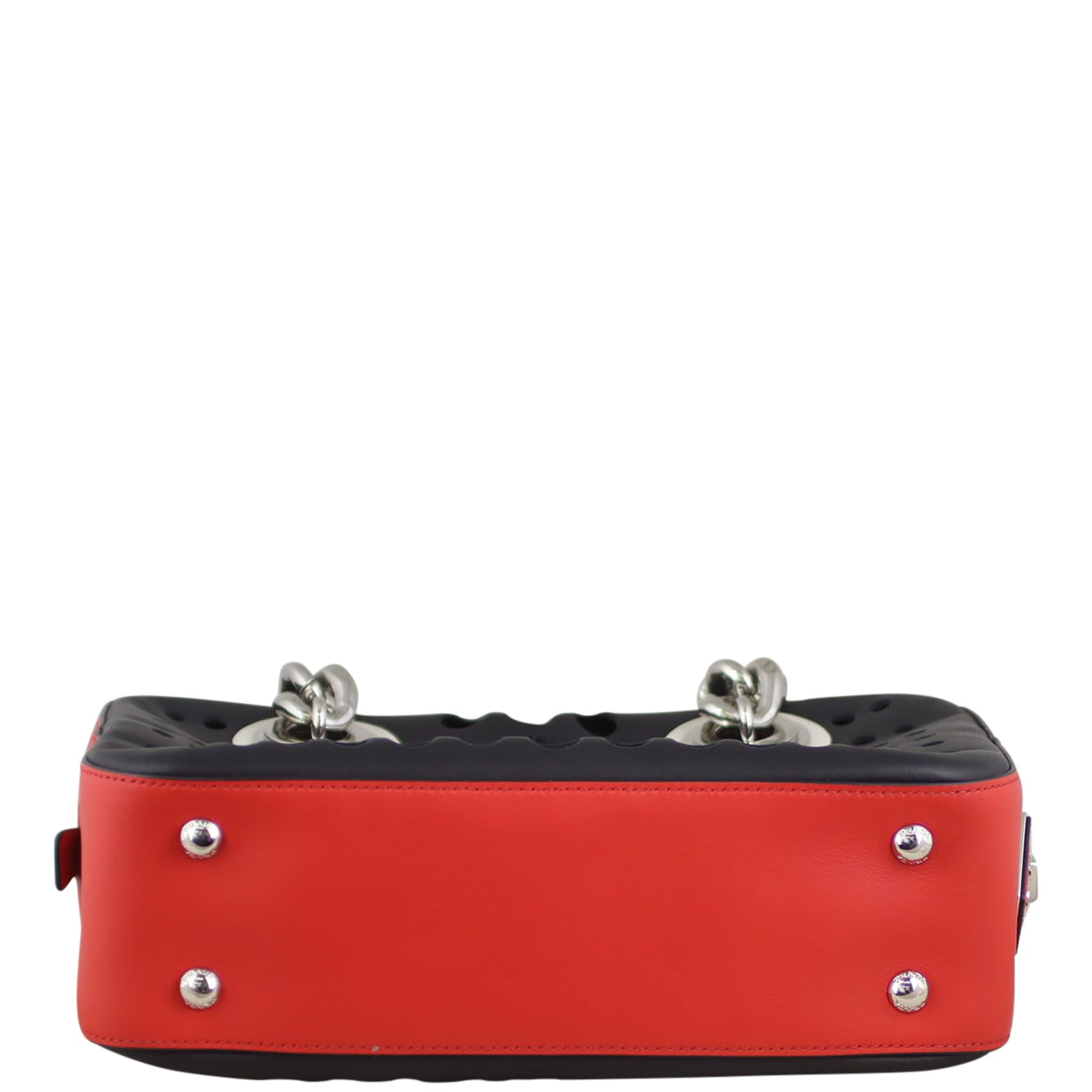 Prada Calfskin City Fori Chain Shoulder Bag Base