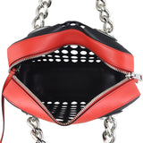 Prada Calfskin City Fori Chain Shoulder Bag Interior