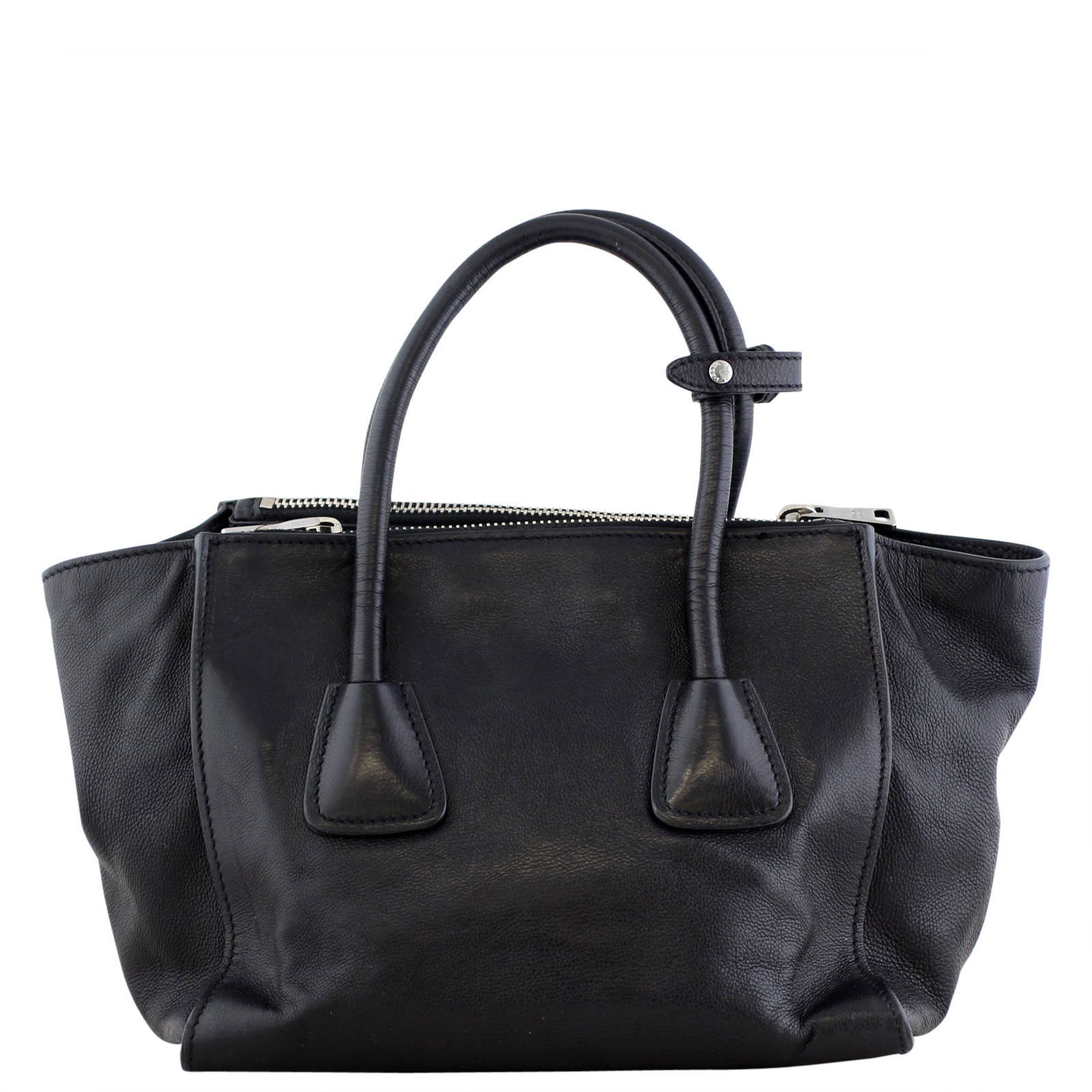 Prada Calfskin Twin Pocket Tote Back