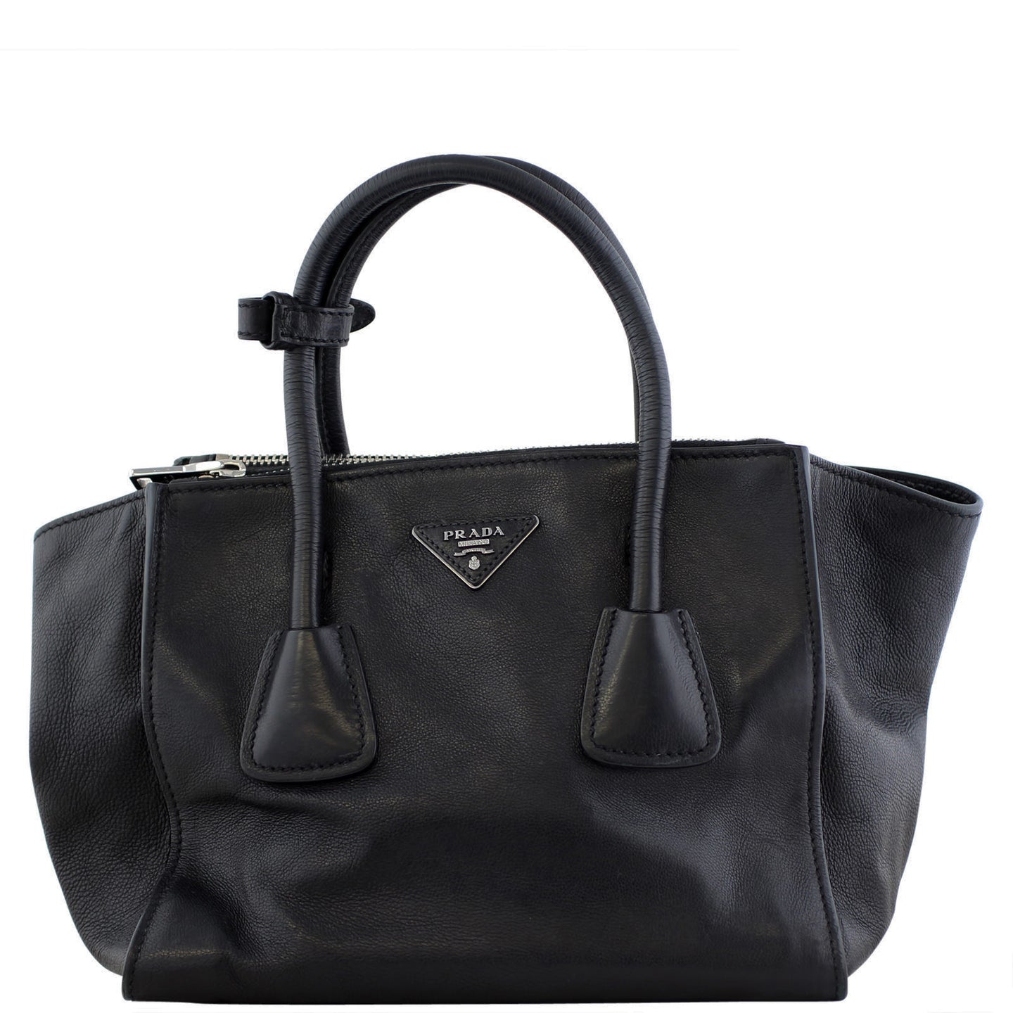 Prada Calfskin Twin Pocket Tote Front