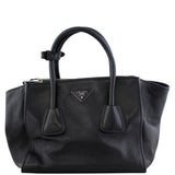 Prada Calfskin Twin Pocket Tote Front