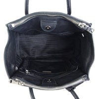 Prada Calfskin Twin Pocket Tote Interior