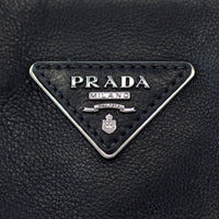 Prada Calfskin Twin Pocket Tote Logo
