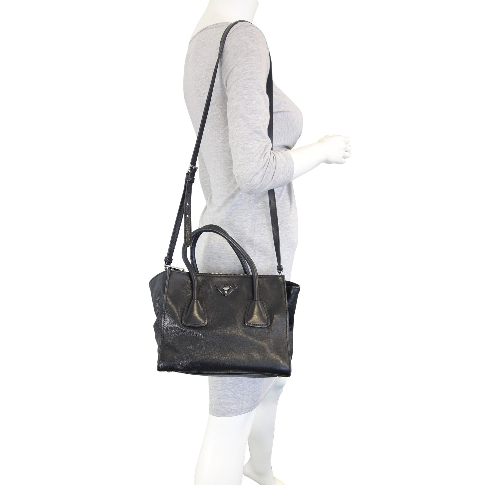 Prada Calfskin Twin Pocket Tote Mannequin