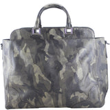 Prada Fumo Saffiano Leather Camouflage Tote Bag Back