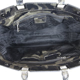 Prada Fumo Saffiano Leather Camouflage Tote Bag Interior
