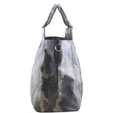 Prada Fumo Saffiano Leather Camouflage Tote Bag Right