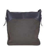 Prada Canvas Logo Messenger Back