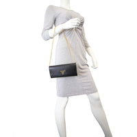 Prada Saffiano Lux Chain Wallet mannequin