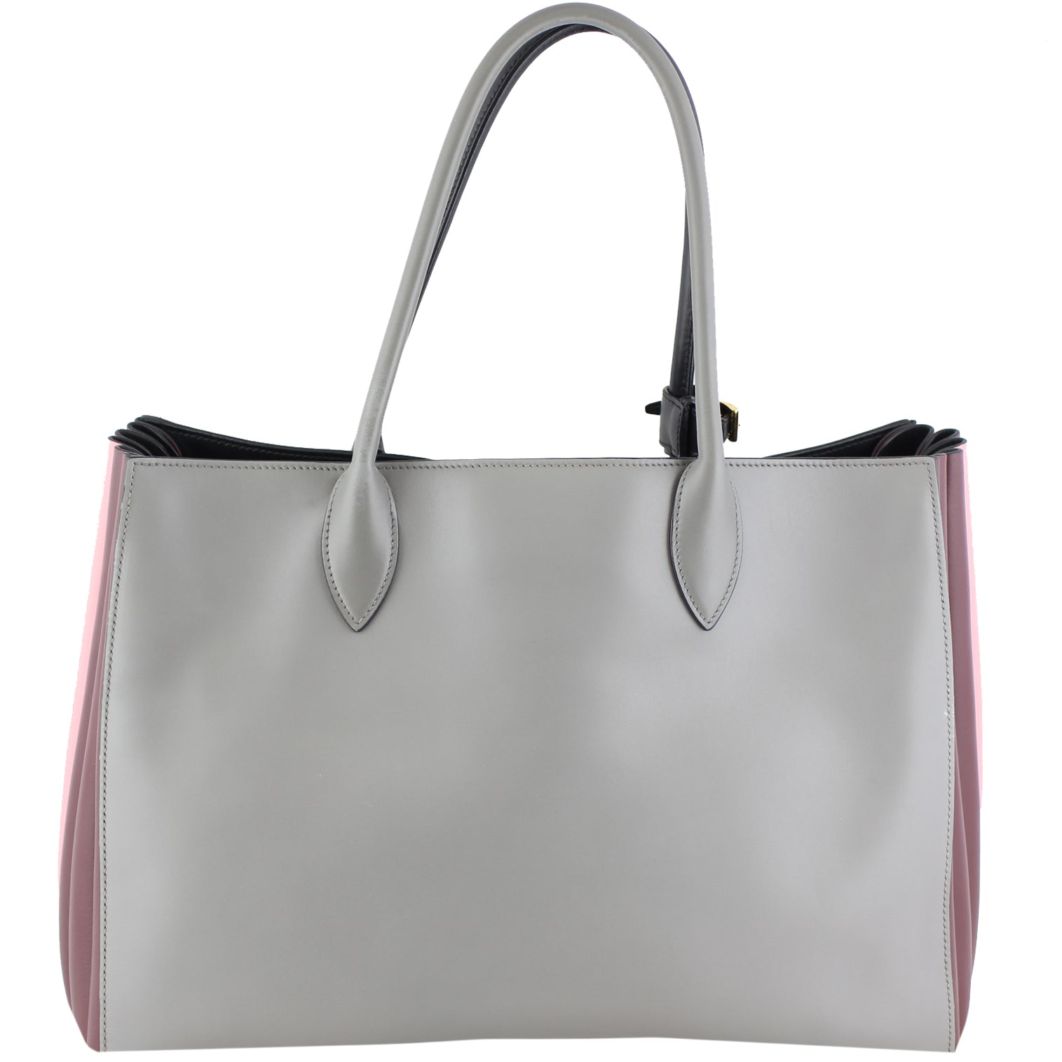 Prada City Calf Bibliotheque Bag Back