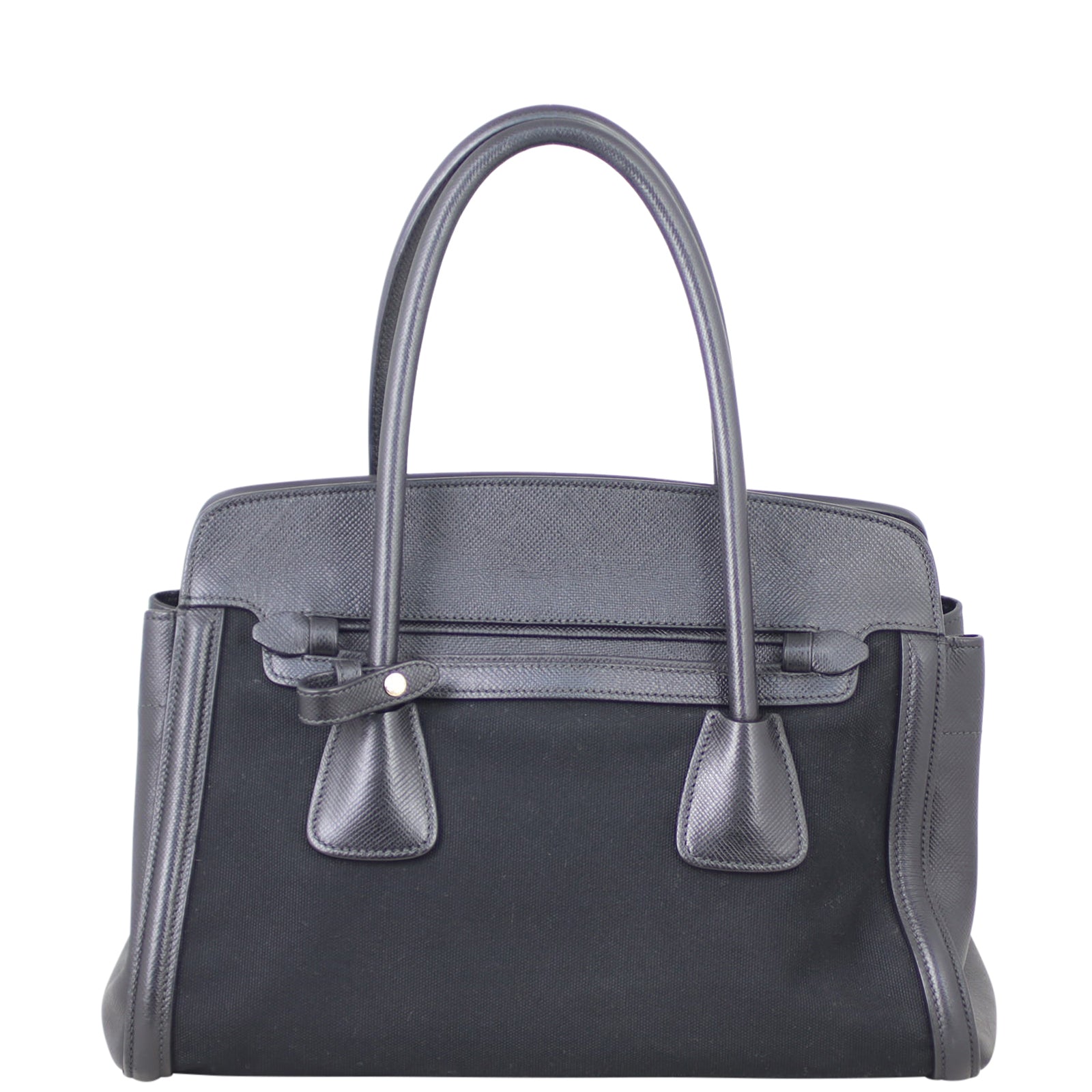 Prada Cuir Frame Tote Back