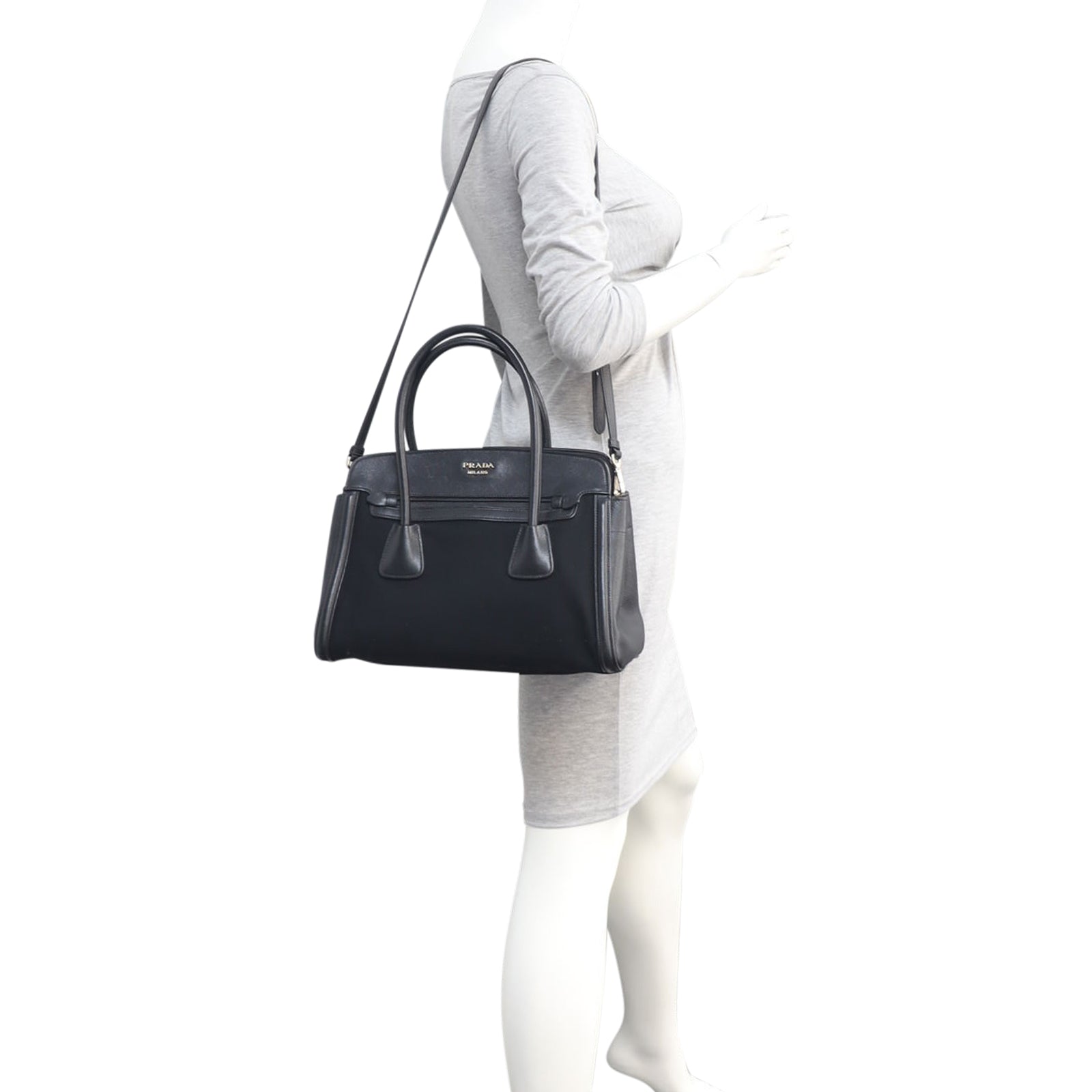 Prada Cuir Frame Tote Mannequin
