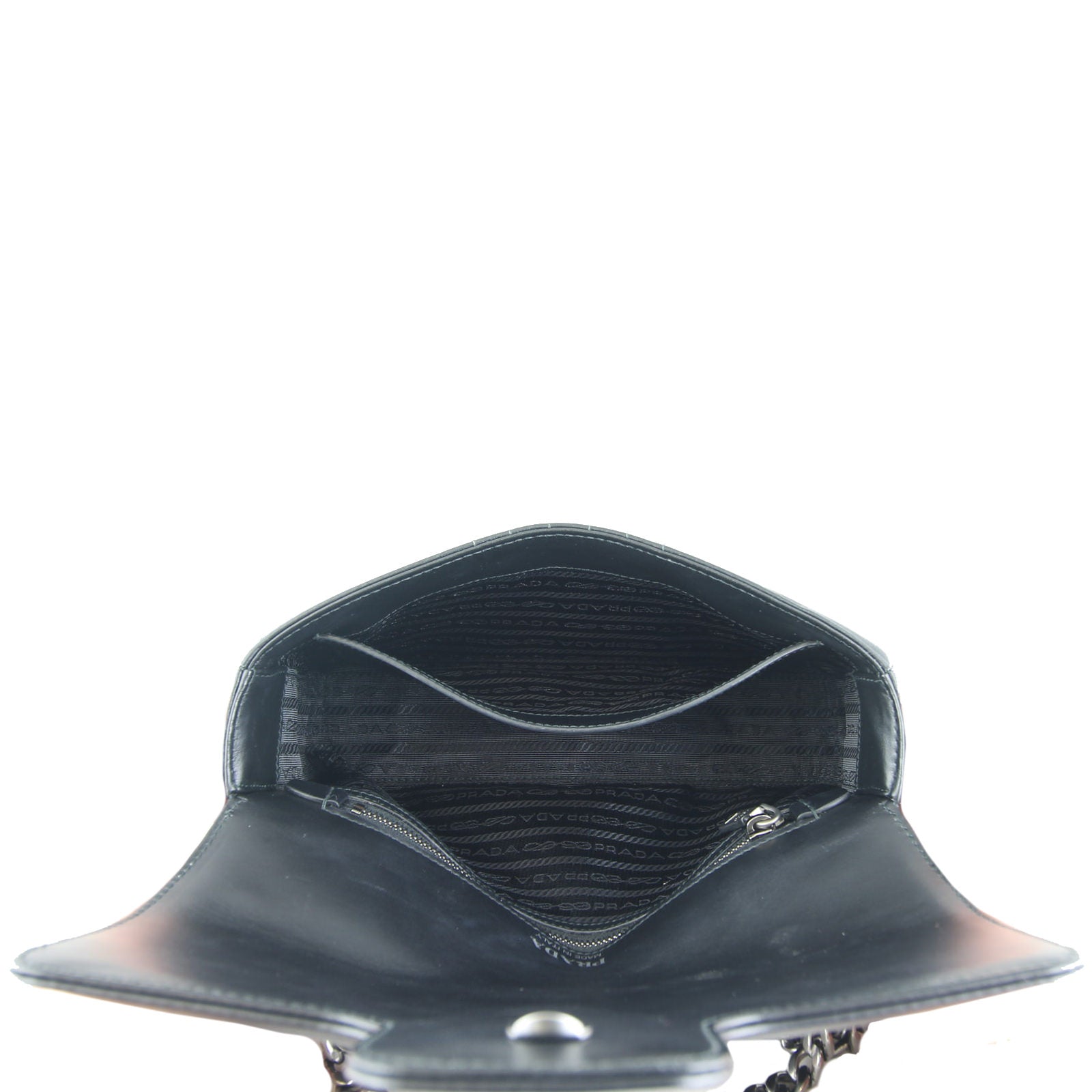 Prada Diagramme Medium Shoulder Bag Interior