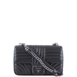 Prada Diagramme Medium Shoulder Bag Front