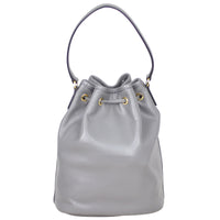 Prada Duet Leather Bucket Bag Back